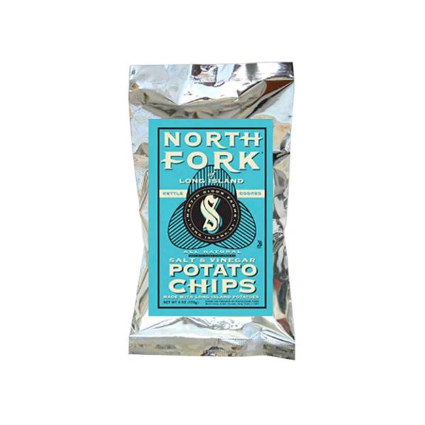 North Fork Potato Chips Salt & Vinegar 6oz 12ct